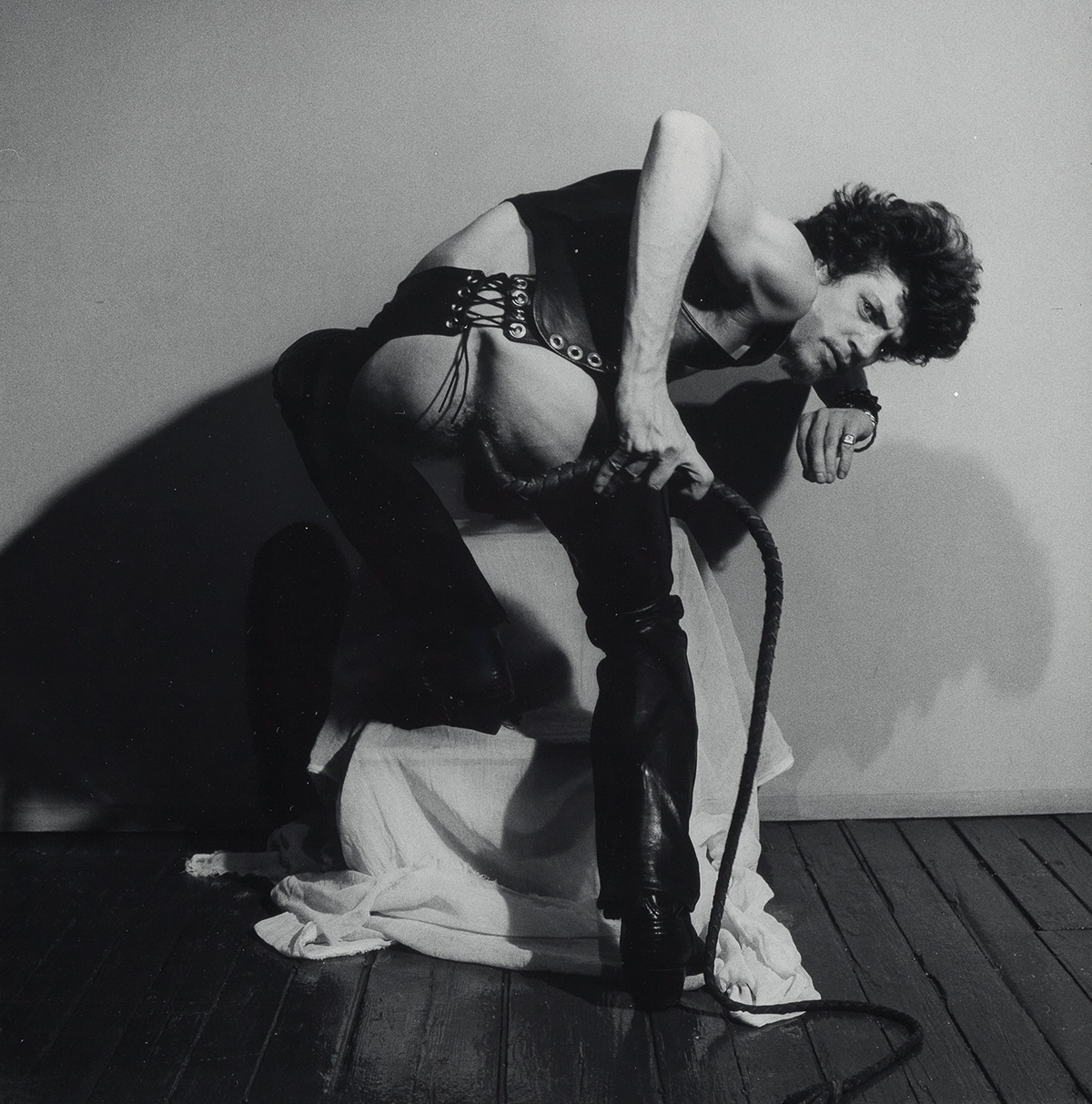 ROBERT MAPPLETHORPE (1946-1989) Self-Portrait with Whip, from the X Portfolio.